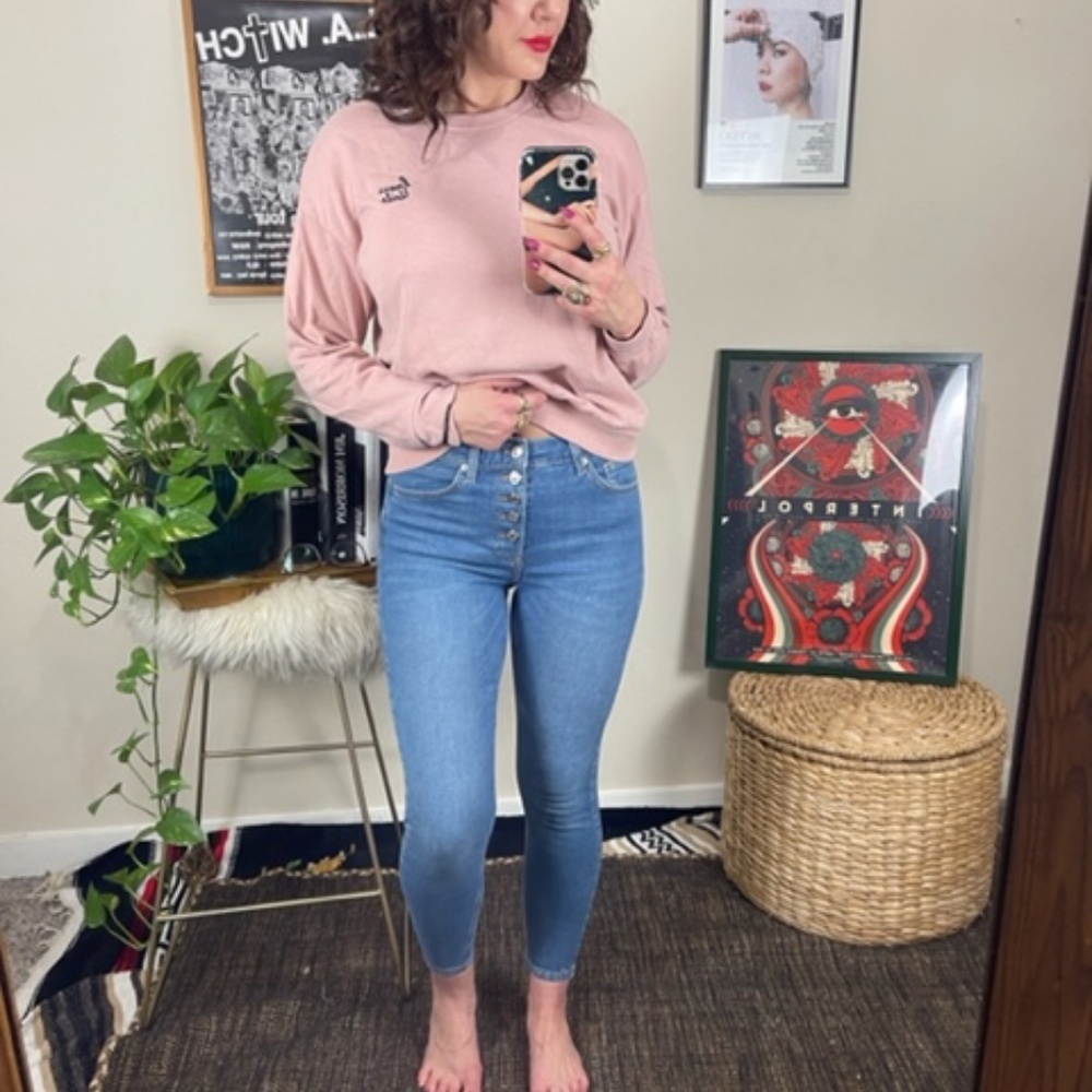 Topshop • 'Jamie' Skinny Jean • Medium Wash • 27/30